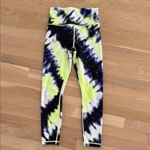 Athleta Neon Tie-Dye Leggings size xs